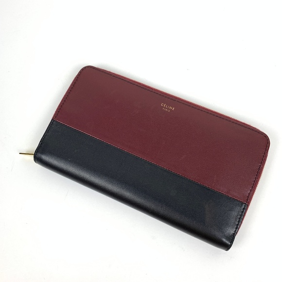 Celine Handbags - Old Celine Zip Around Multifunction Wallet
